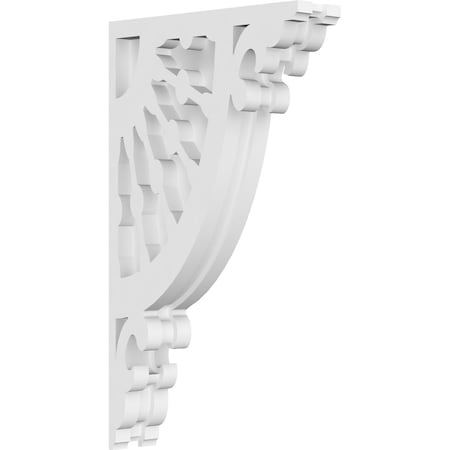 Ekena Millwork Wagon Wheel Architectural Grade PVC Corbel, 1 7/8"W X 7 1/2"D X 13"H CORP01X07X13WW